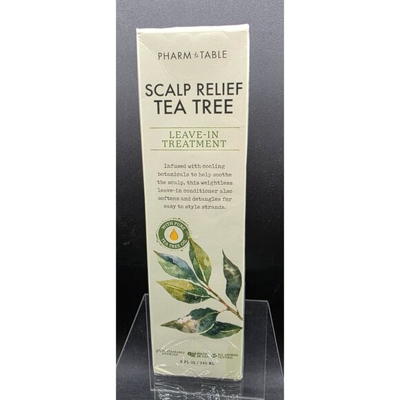 Pharm To Table Scalp Relief Tea Tree Leave-In Treatment 8oz Botanical Soothing - Picture 1 of 8